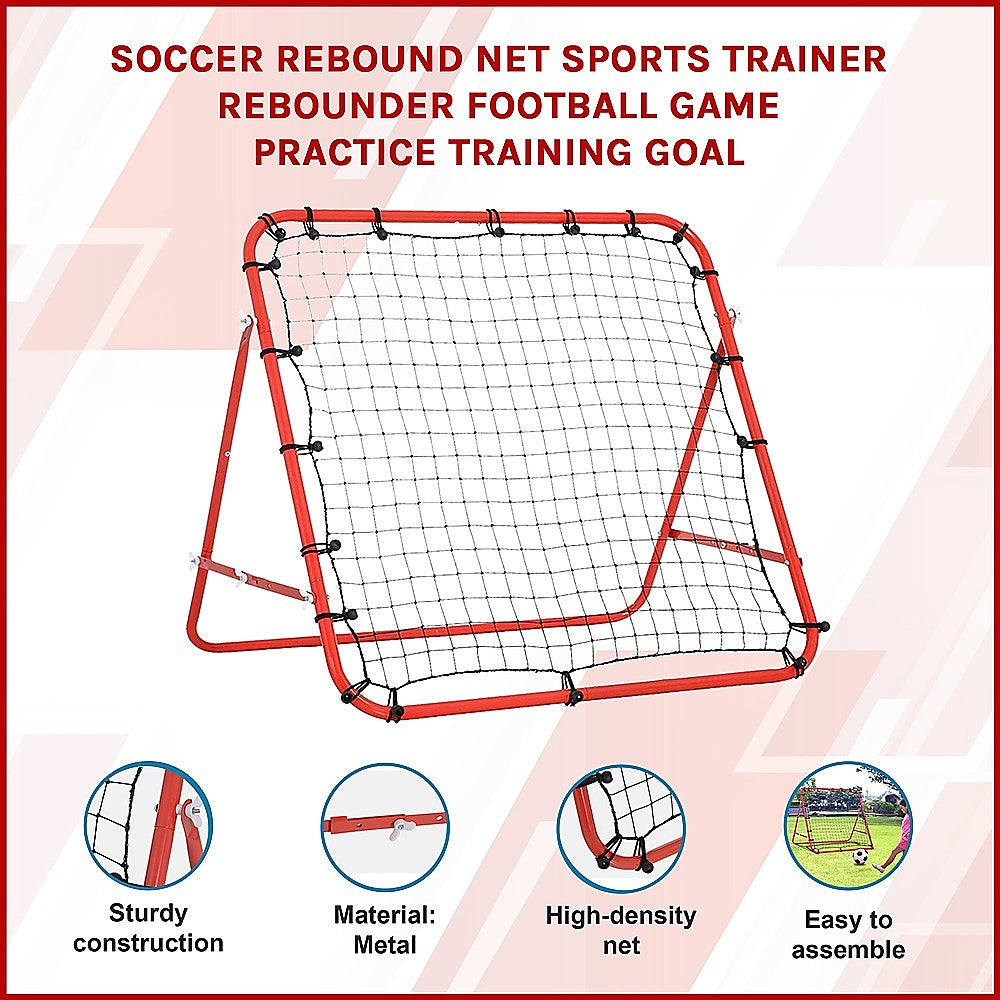 100x100cm Soccer Rebound Net Trainer – Football Rebounder for Practice & Training Unique