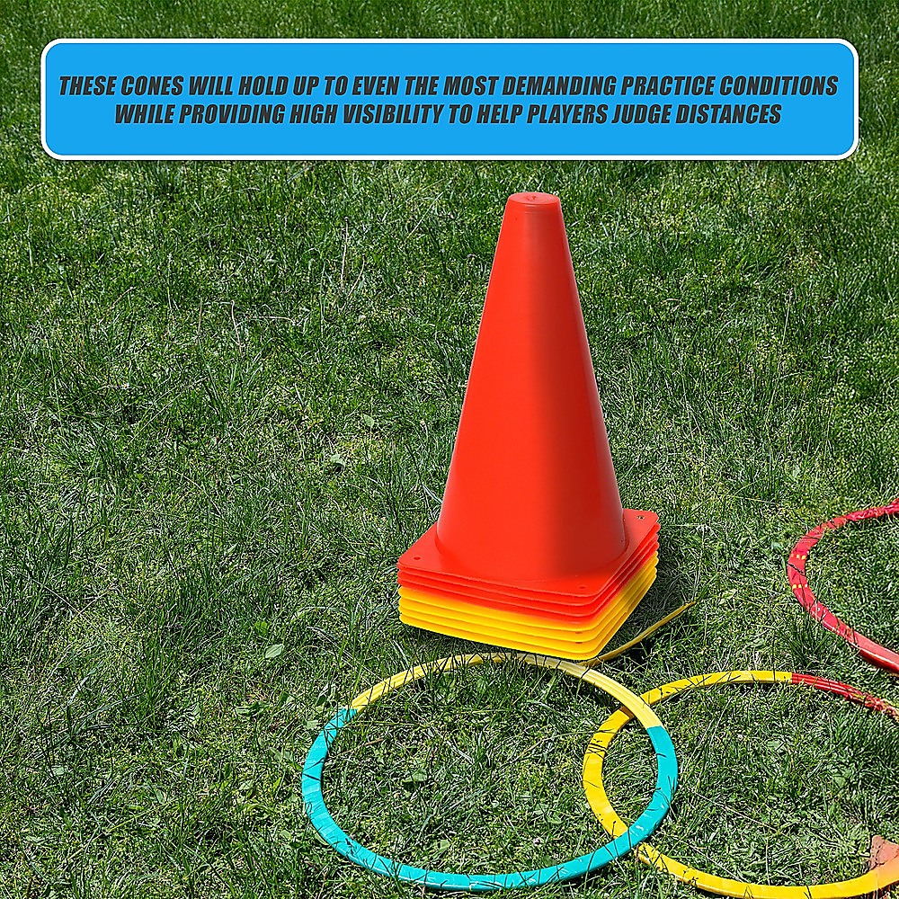 230mm Training Cones Set Witches Hat Football Soccer Rugby Traffic Unique