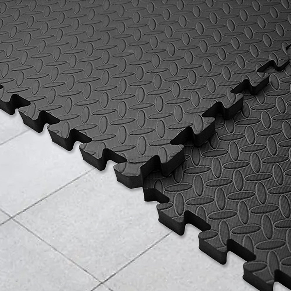 12 Tiles EVA Rubber Foam Gym Mat 60cm x 60cm 2.5cm Fitness Flooring Does not apply
