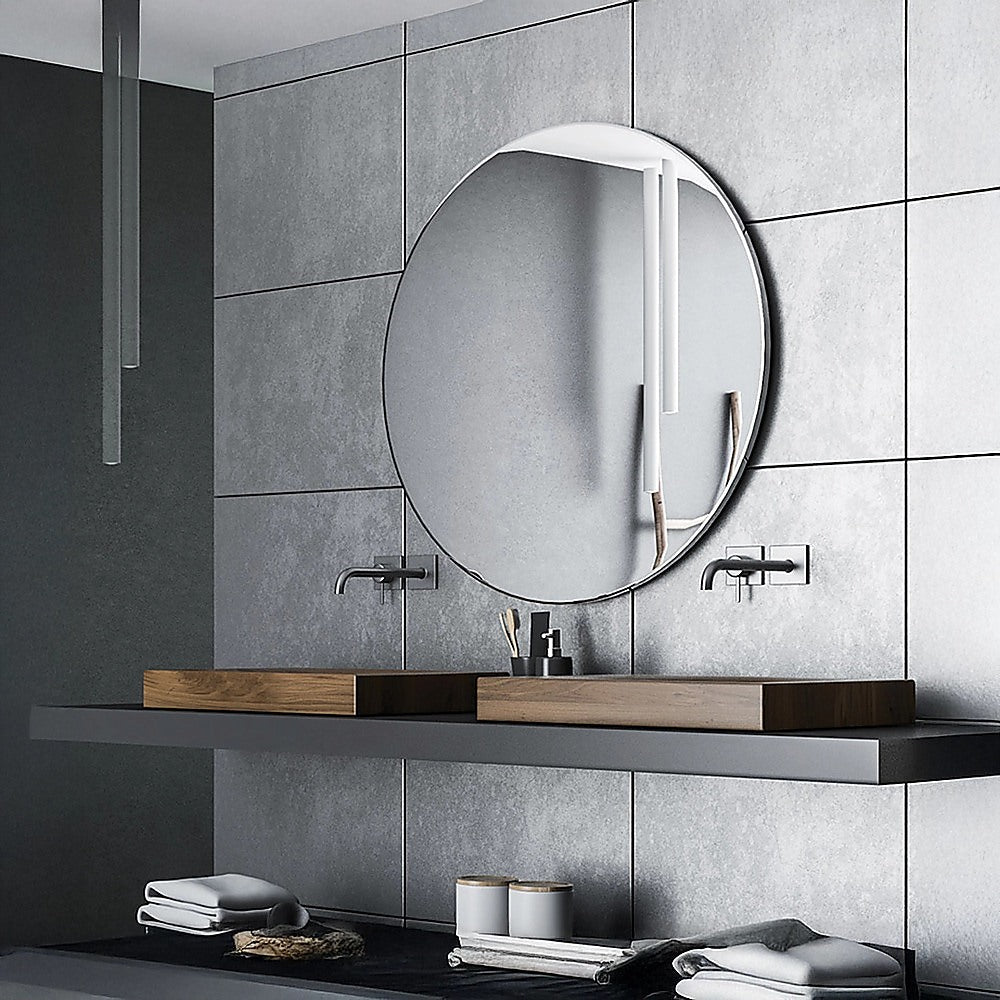 90cm Round Wall Mirror Bathroom Makeup Mirror by Della Francesca Della Francesca