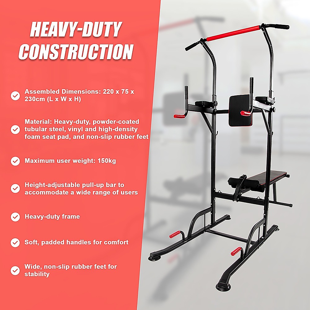 Power Tower Pull Up Weight Bench Dip Multi Station Chin Up Home Gym Equipment Does not apply