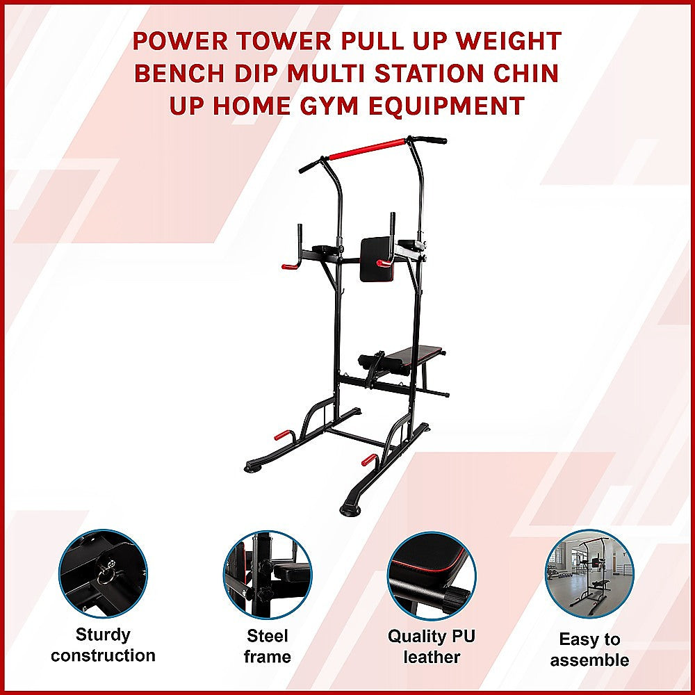Power Tower Pull Up Weight Bench Dip Multi Station Chin Up Home Gym Equipment Does not apply