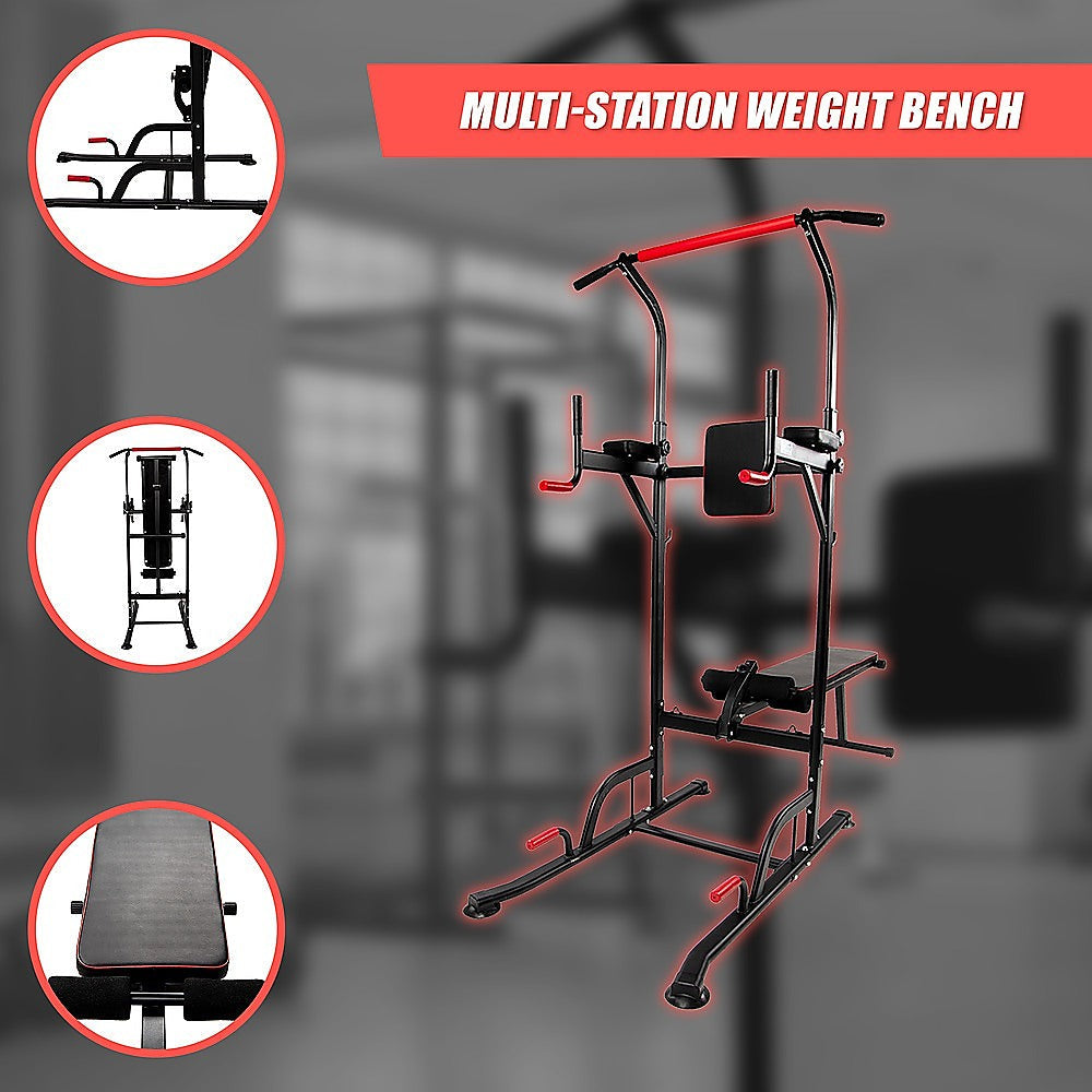Power Tower Pull Up Weight Bench Dip Multi Station Chin Up Home Gym Equipment Does not apply