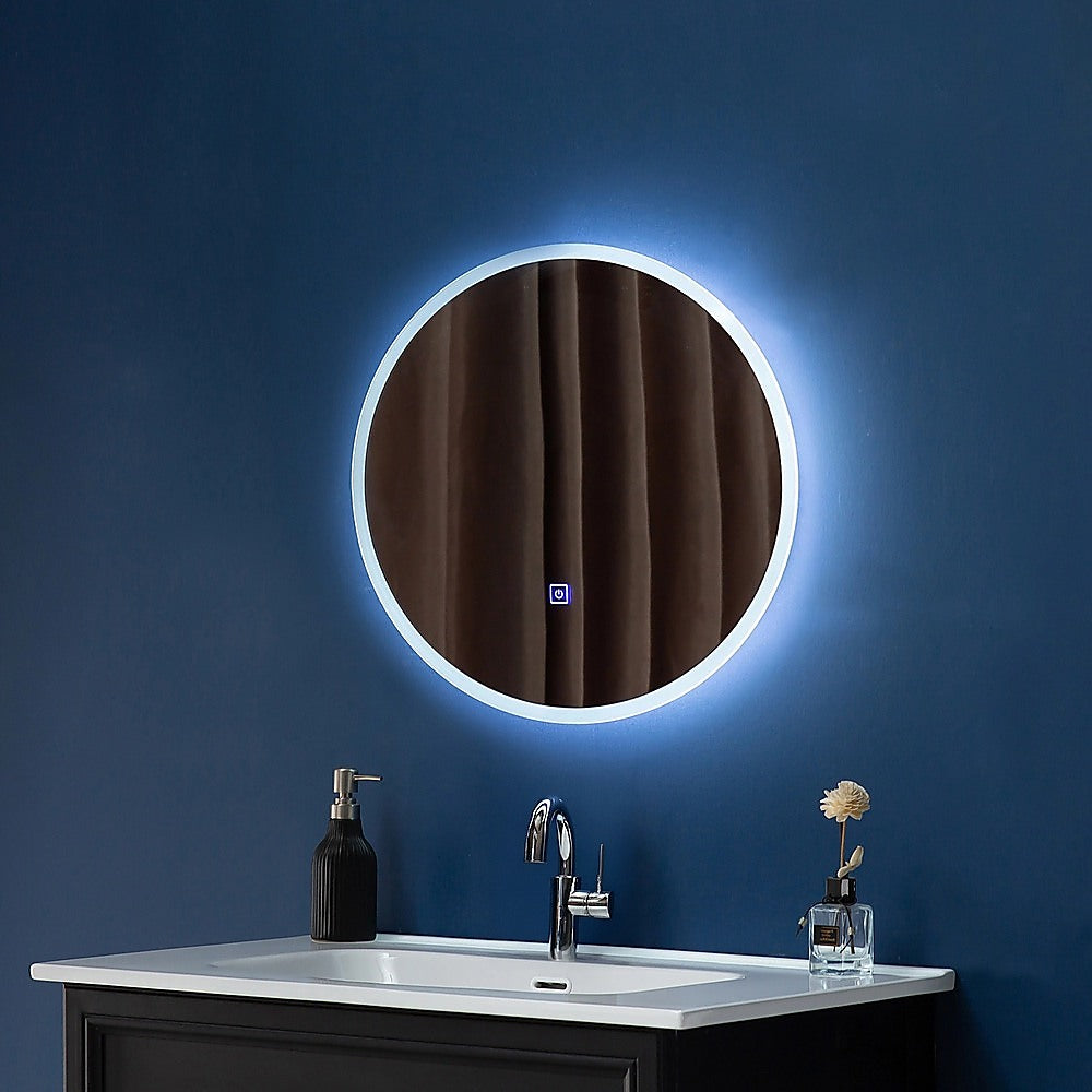 50cm LED Wall Mirror Bathroom Mirrors Light Decor Round Della Francesca