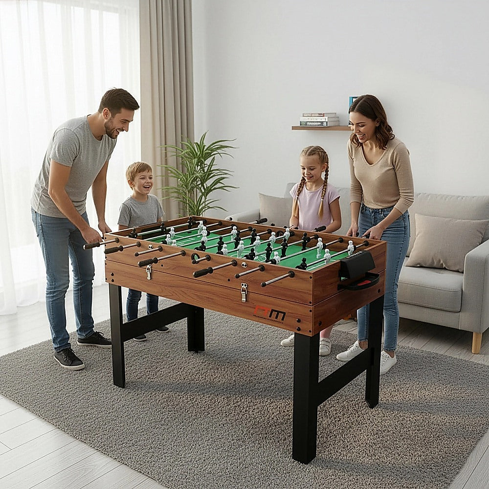 4FT 3-in-1 Games Foosball Soccer Hockey Pool Table Unique