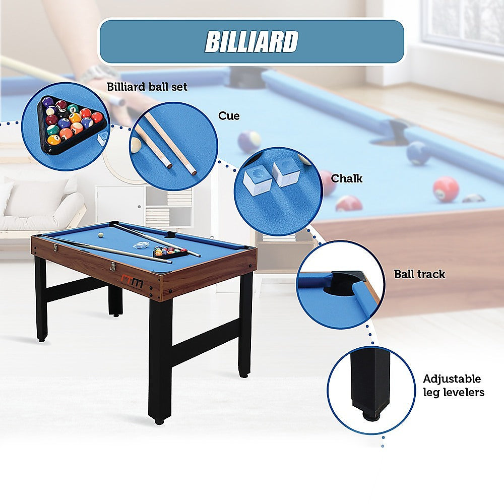 4FT 3-in-1 Games Foosball Soccer Hockey Pool Table Unique