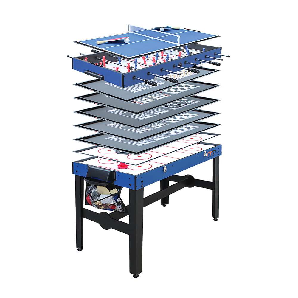 4FT 12-in-1 Combo Games Tables Foosball Soccer Basketball Hockey Pool Table Tennis Unique