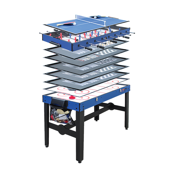 4FT 12-in-1 Combo Games Tables Foosball Soccer Basketball Hockey Pool Table Tennis Unique
