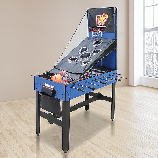 4FT 12-in-1 Combo Games Tables Foosball Soccer Basketball Hockey Pool Table Tennis Unique