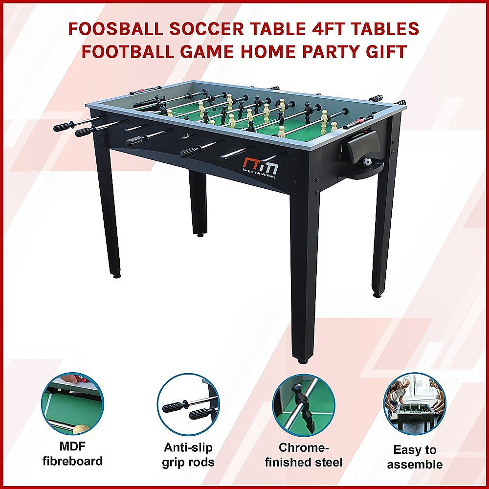 Foosball Soccer Table 4FT Tables Football Game Home Party Gift Unique
