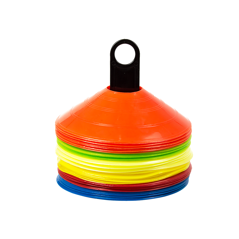 60 Pack Sports Training Discs Markers Cones Soccer AFL Exercise Personal Fitness Awezingly