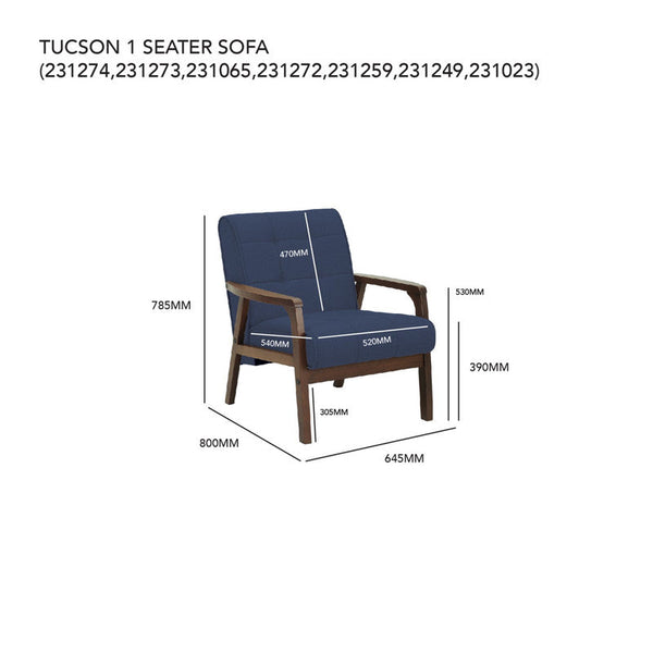 Tucson 1 Seater Sofa Armchair Does Not Apply