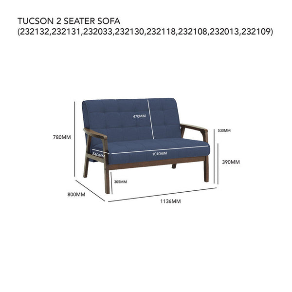 Tucson 2 Seater Sofa Does Not Apply