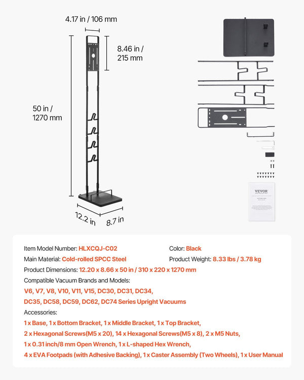 Vacuum Stand, Compatible With Dyson V6 V7 V8 V10 V11 V15 Awezingly