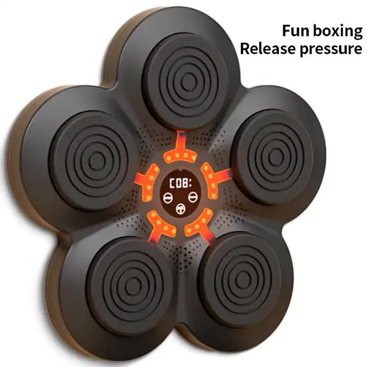 Smart Interactive Boxing Target Wall Pad with Boxing Gloves for Adult - LED Training Board with Bluetooth Music and Adjustable Speed Does Not Apply