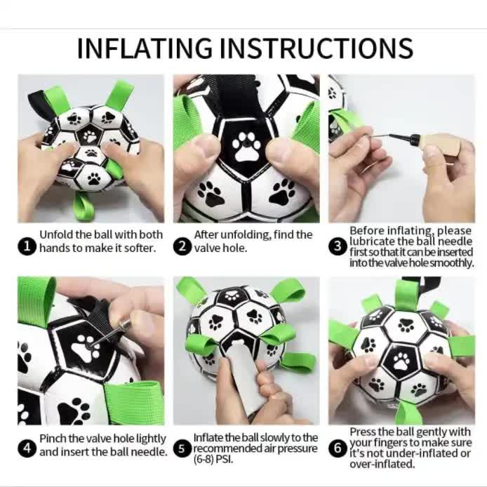 15*15cm Interactive Dog Toy Soccer Ball with Rope | Outdoor Fetch & Tug Play for Dogs | Training & Exercise Pet Toy Unique