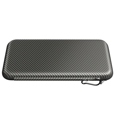 Premium Golf Glove Holder Case - Keeps Gloves Dry & Shaped, Carbon Fiber Look with Hook (Gloves Not Included)