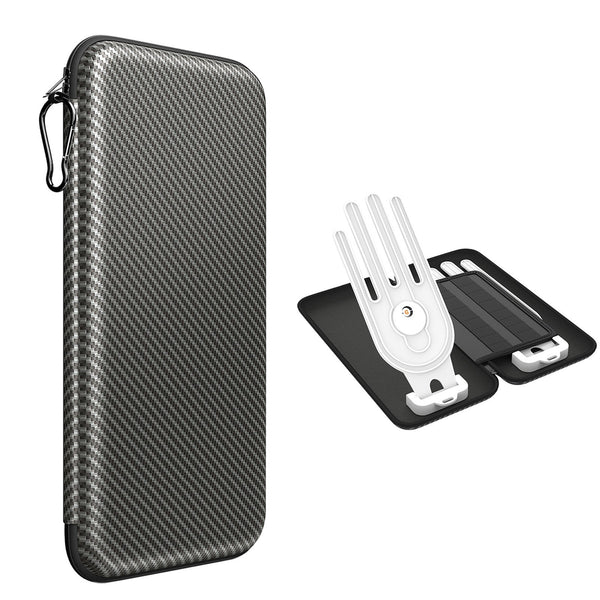 Premium Golf Glove Holder Case - Keeps Gloves Dry & Shaped, Carbon Fiber Look with Hook (Gloves Not Included) Does Not Apply