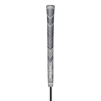2 Pcs Grey Standard MCC PLUS4 Golf Grip - Standard Rubber and Cotton Thread Hybrid, 265 mm, 52g, Core 60