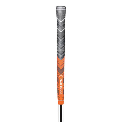 2 Pcs Orange Standard MCC PLUS4 Golf Grip - Standard Rubber and Cotton Thread Hybrid, 265 mm, 52g, Core 60