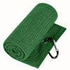 Green Microfiber Waffle Weave Golf Towel Set - 4 Pack (40x60cm) - Ultra Absorbent & Quick Drying