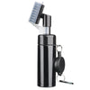 Portable Golf Club Groove Cleaner Brush with Water Spray Bottle & Retractable Keychain(black)