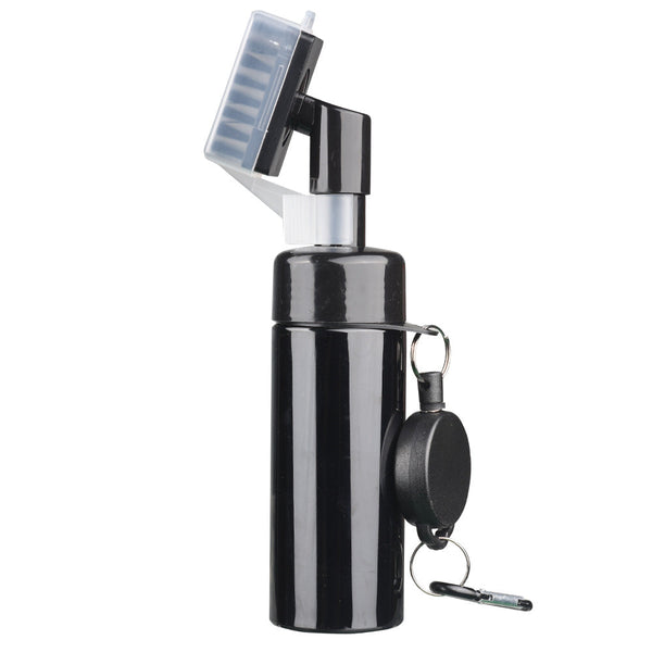 Portable Golf Club Groove Cleaner Brush with Water Spray Bottle & Retractable Keychain(black) Does Not Apply