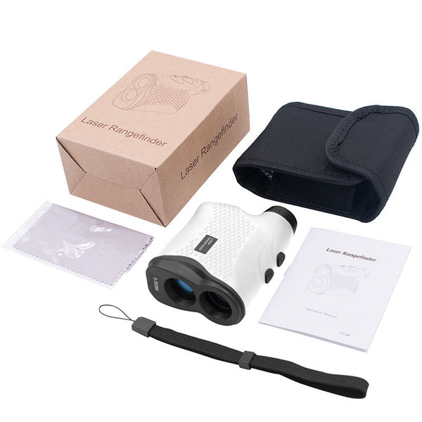 Long Range Laser Rangefinder - 5-500 Yards, Pinpoint Accuracy, Ergonomic Design(White) Awezingly