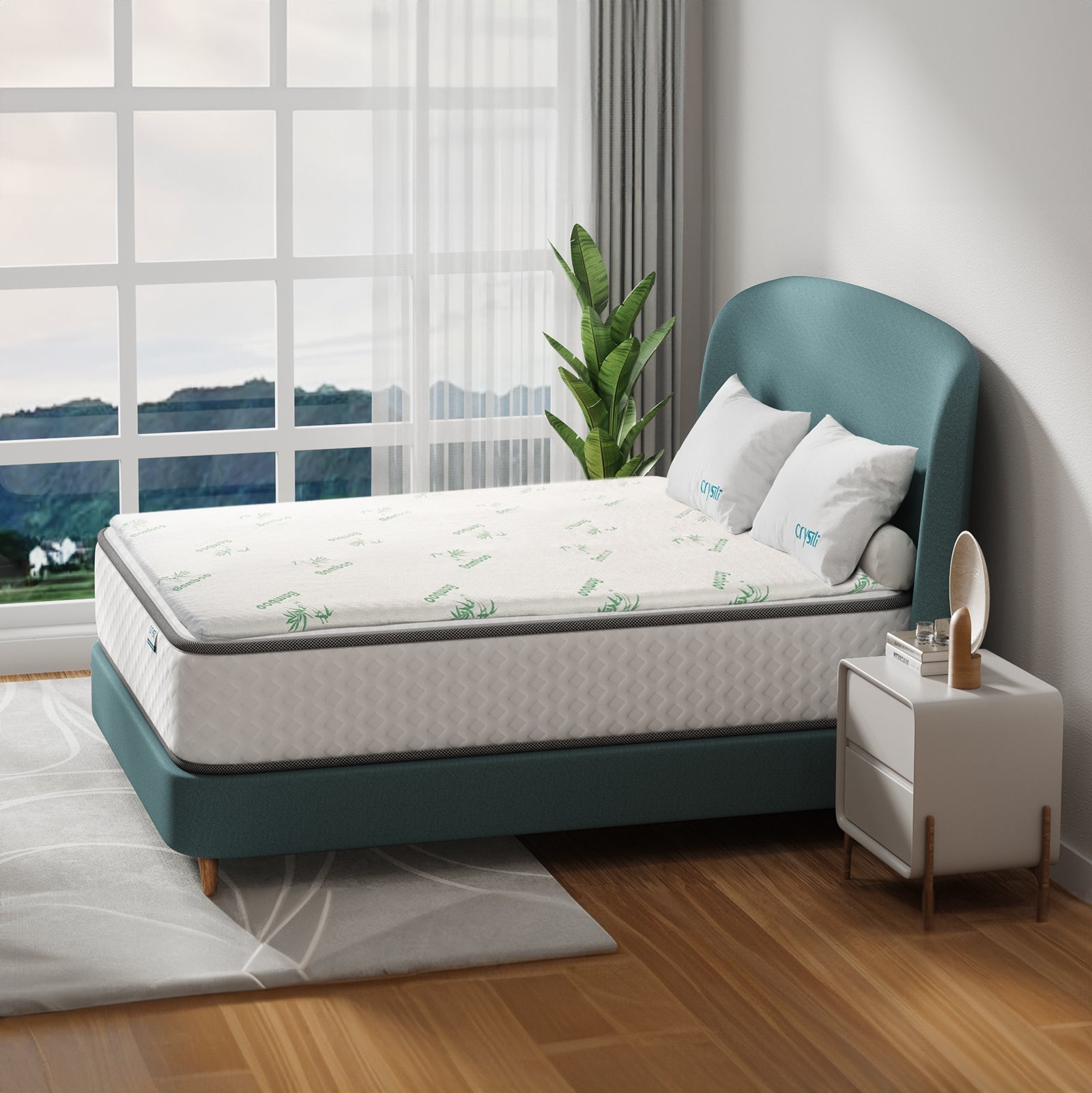 4cm Memory Foam Mattress Topper with Bamboo Cover - Double Does Not Apply