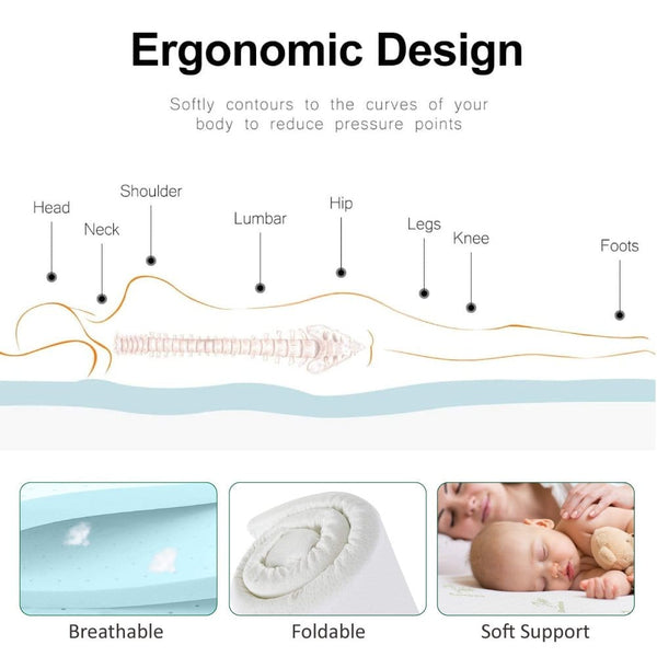 4cm Memory Foam Mattress Topper with Bamboo Cover - Queen Does Not Apply