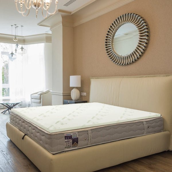 4cm Memory Foam Mattress Topper with Bamboo Cover - King Does Not Apply