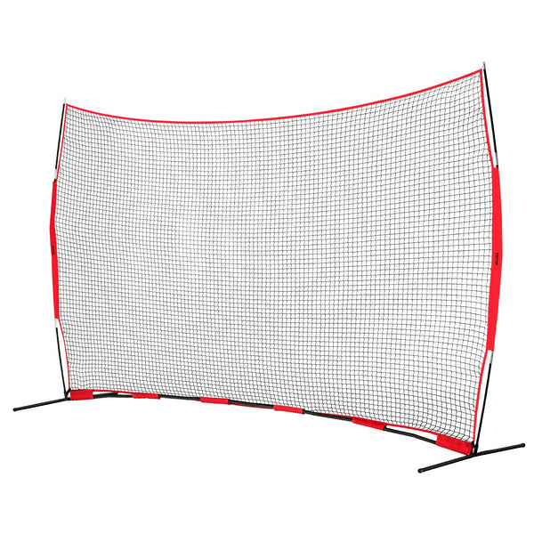 Barricade Backstop Net, 16x10 ft Ball Sports Barrier Netting, Portable Practice Equipment with Carry Bag, Protection Screen for Baseball Softball Lacrosse Soccer Hockey Training, for Backyard Unique