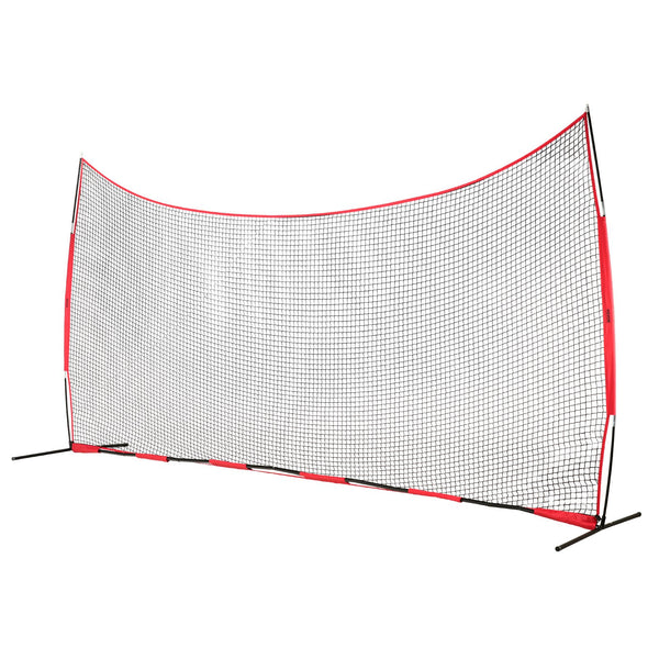 Barricade Backstop Net, 20x10 ft Ball Sports Barrier Netting, Portable Practice Equipment with Carry Bag, Protection Screen for Baseball Softball Lacrosse Soccer Hockey Training, for Backyard Unique