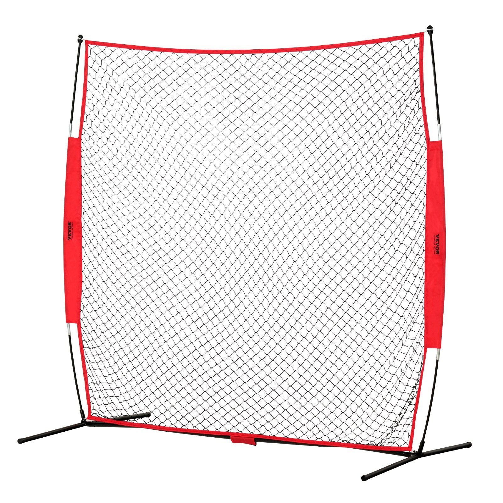 Barricade Backstop Net, 7x7 ft Ball Sports Barrier Netting, Portable Practice Equipment with Carry Bag, Protection Screen for Baseball Softball Lacrosse Soccer Hockey Training, for Backyard Unique