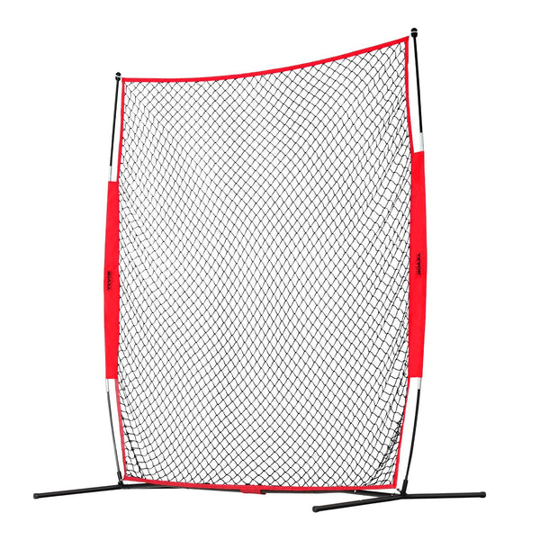 Barricade Backstop Net, 7x7 ft Ball Sports Barrier Netting, Portable Practice Equipment with Carry Bag, Protection Screen for Baseball Softball Lacrosse Soccer Hockey Training, for Backyard Unique