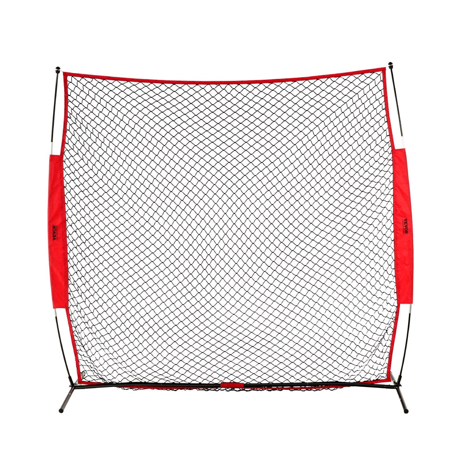 Barricade Backstop Net, 7x7 ft Ball Sports Barrier Netting, Portable Practice Equipment with Carry Bag, Protection Screen for Baseball Softball Lacrosse Soccer Hockey Training, for Backyard Unique