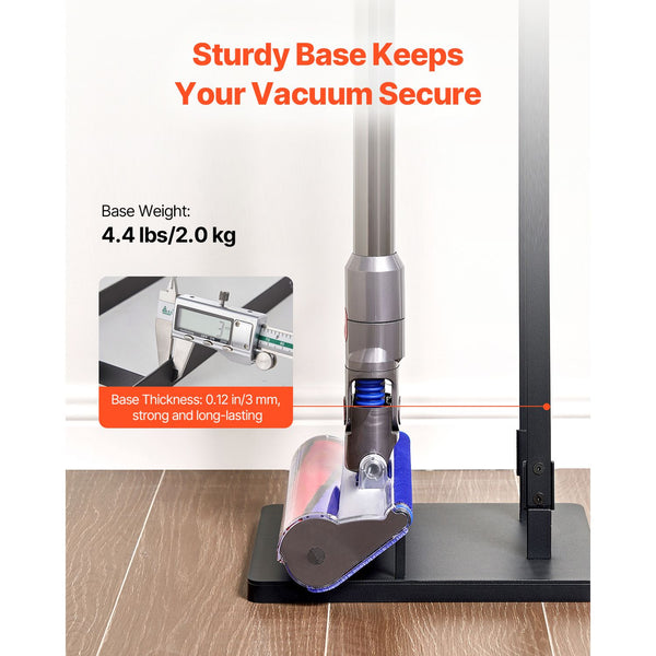 Vacuum Stand, Compatible With Dyson V6 V7 V8 V10 V11 V15, Stable Vacuum Stand Holder with 4 Hooks for Dyson DC30 DC31 DC34 DC35 DC58 DC59 DC62 D74 Cordless Upright Vacuum Cleaners & Accessories Awezingly