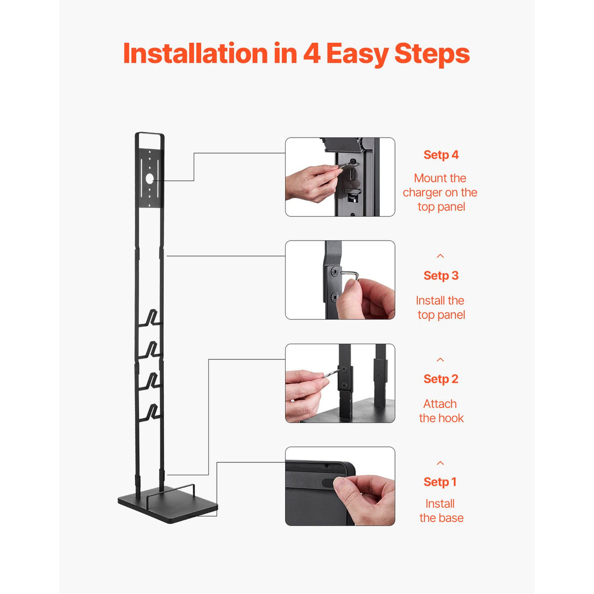 Vacuum Stand, Compatible With Dyson V6 V7 V8 V10 V11 V15, Stable Vacuum Stand Holder with 4 Hooks for Dyson DC30 DC31 DC34 DC35 DC58 DC59 DC62 D74 Cordless Upright Vacuum Cleaners & Accessories Awezingly