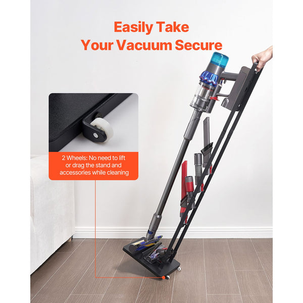 Vacuum Stand, Compatible With Dyson V6 V7 V8 V10 V11 V15, Stable Vacuum Stand Holder with Wheels for Dyson DC30 DC31 DC34 DC35 DC58 DC59 DC62 D74 Cordless Upright Vacuum Cleaners & Accessories Awezingly