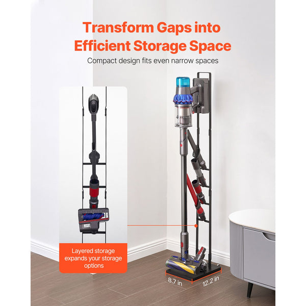 Vacuum Stand, Compatible With Dyson V6 V7 V8 V10 V11 V15, Stable Vacuum Stand Holder with Wheels for Dyson DC30 DC31 DC34 DC35 DC58 DC59 DC62 D74 Cordless Upright Vacuum Cleaners & Accessories Awezingly