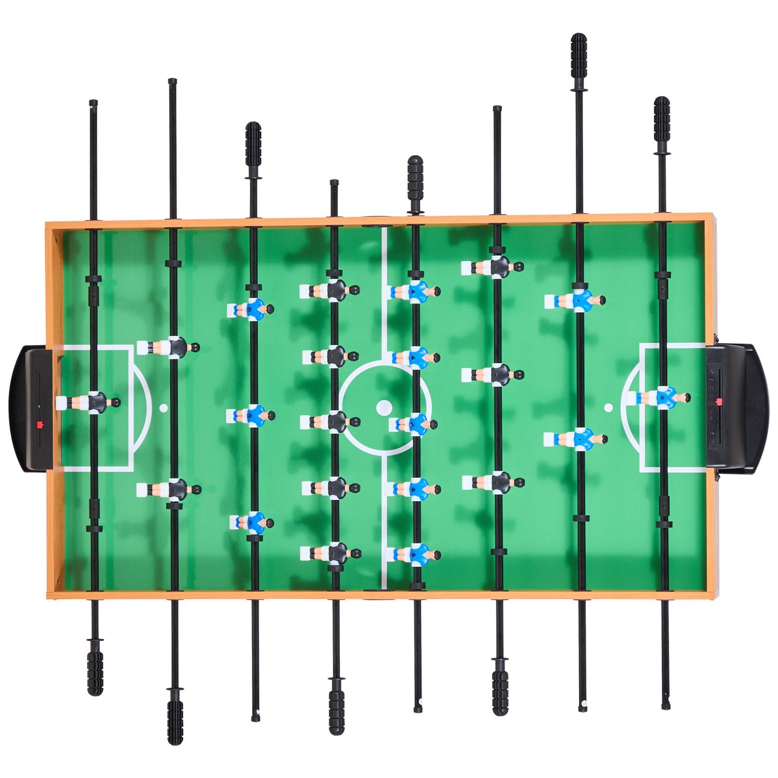 Folding Foosball Table, 106 cm Standard Size Table, Indoor Full Size Foosball Tables for Home, Family, and Game Room, Durable Soccer Set, Includes 2 Balls Unique