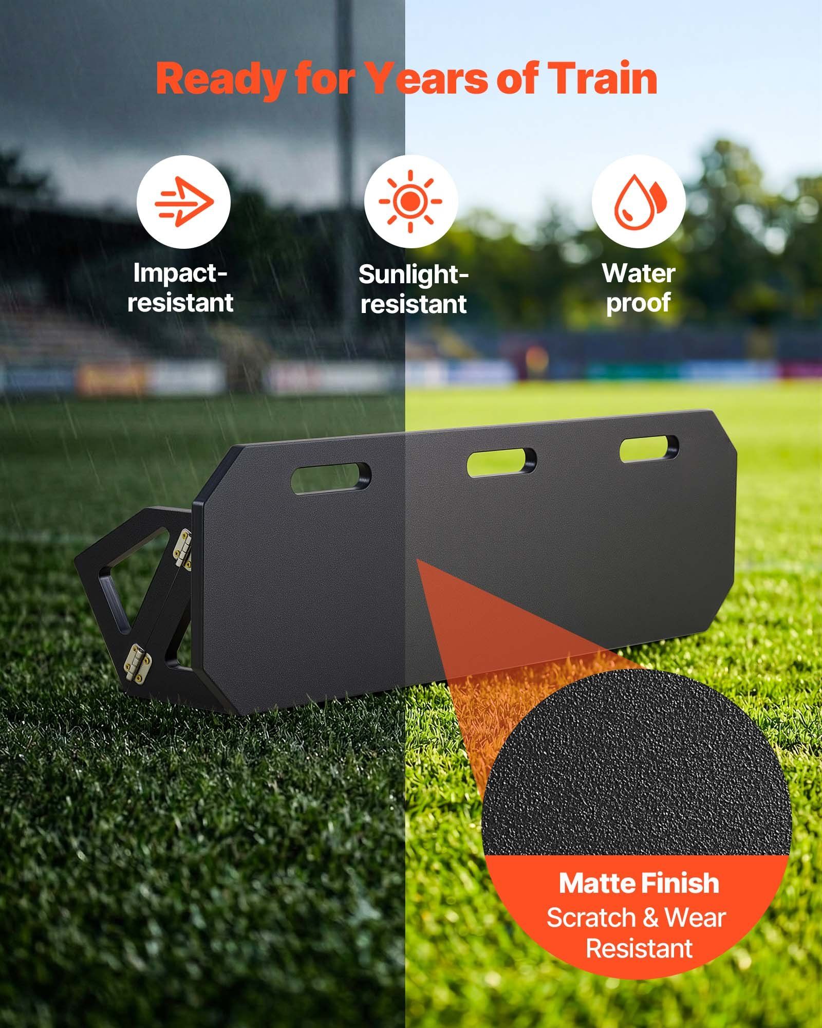 Soccer Rebounder Board, 1000 x 300 mm Portable Soccer Rebound Wall, HDPE Sports Kick Back Trainer, 3 Adjustable Angles, Easy Setup Ball Practice Training Equipment for Passing & Reaction Skills Unique