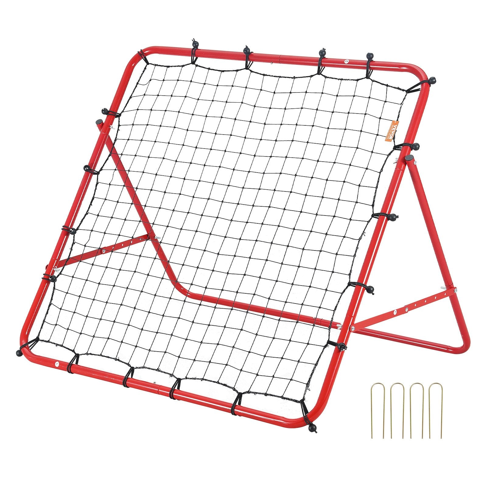 Soccer Rebounder Rebound Net, Kick-Back 100x100 cm, Portable Football Training Gifts, Fully Adjustable Angles Goal Net, Aids & Equipment for Kids Teens & All Ages, Easy Set Up & Perfect Storage Unique