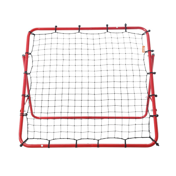 Soccer Rebounder Rebound Net, Kick-Back 100x100 cm, Portable Football Training Gifts, Fully Adjustable Angles Goal Net, Aids & Equipment for Kids Teens & All Ages, Easy Set Up & Perfect Storage Unique