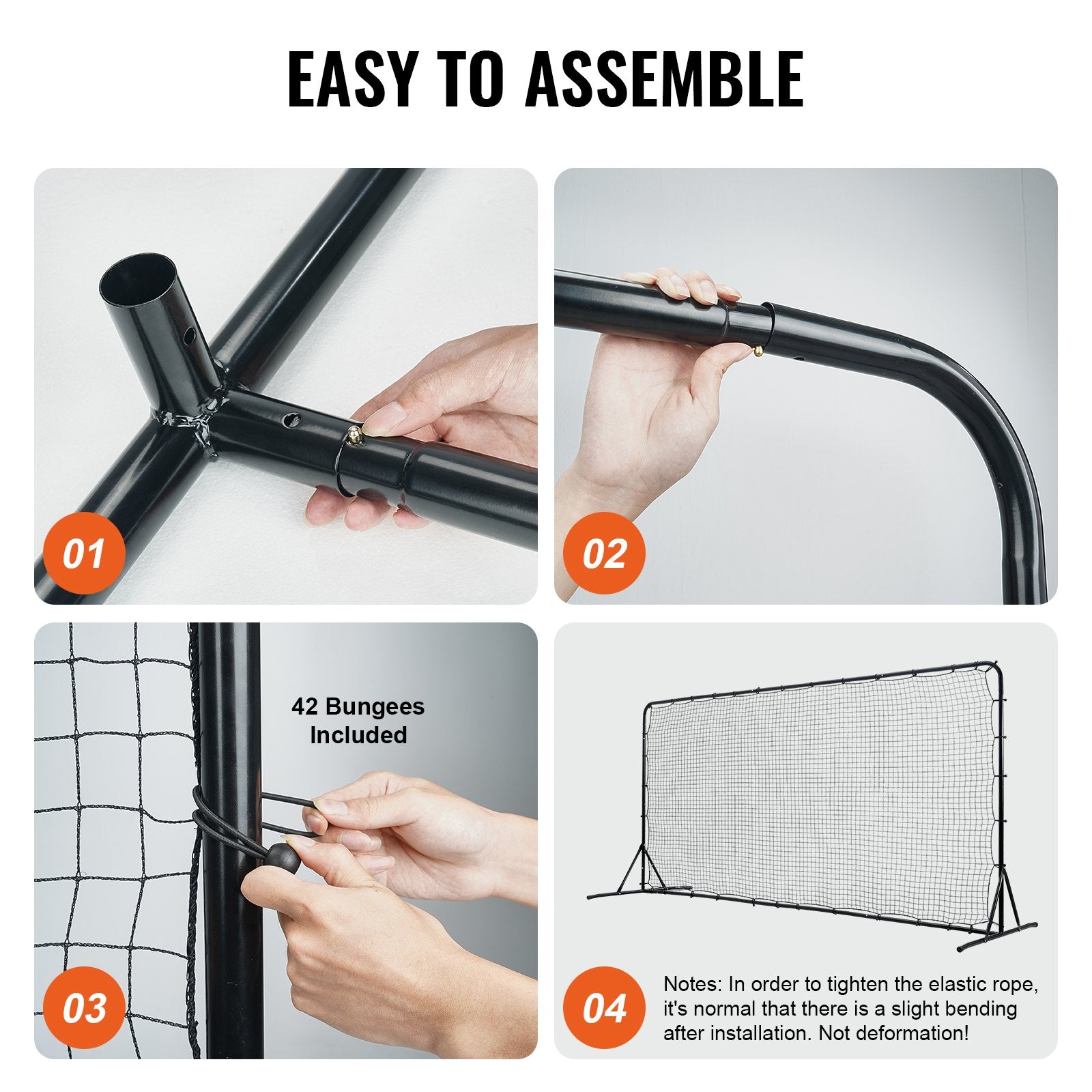 Soccer Rebounder Net, 12x6FT Iron Soccer Training Equipment, Sports Football Training Gift with Portable Bag, Volleyball Rebounder Wall Perfect for Backyard Practicing, Solo Training, Passing Unique