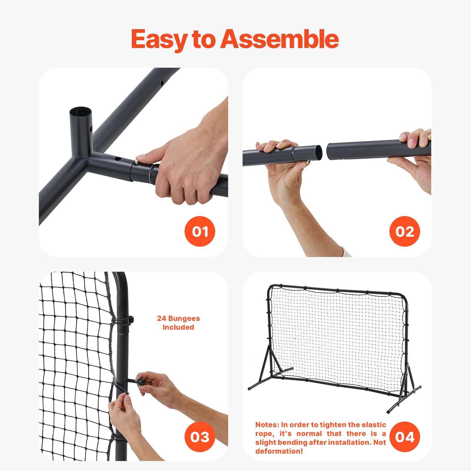 6x4FT Soccer Rebound Trainer Soccer Training Equipment Double-Sided Net Unique