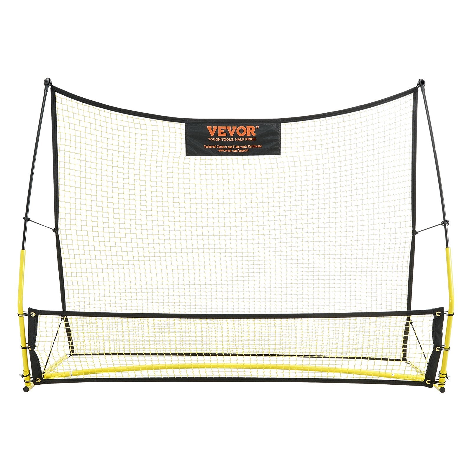Soccer Trainer, 2-IN-1 Portable Soccer Rebounder Net, Iron Soccer Practice Equipment, Sports Football Rebounder Wall with Portable Bag, Perfect for Team Solo Training, Passing, Volley Unique