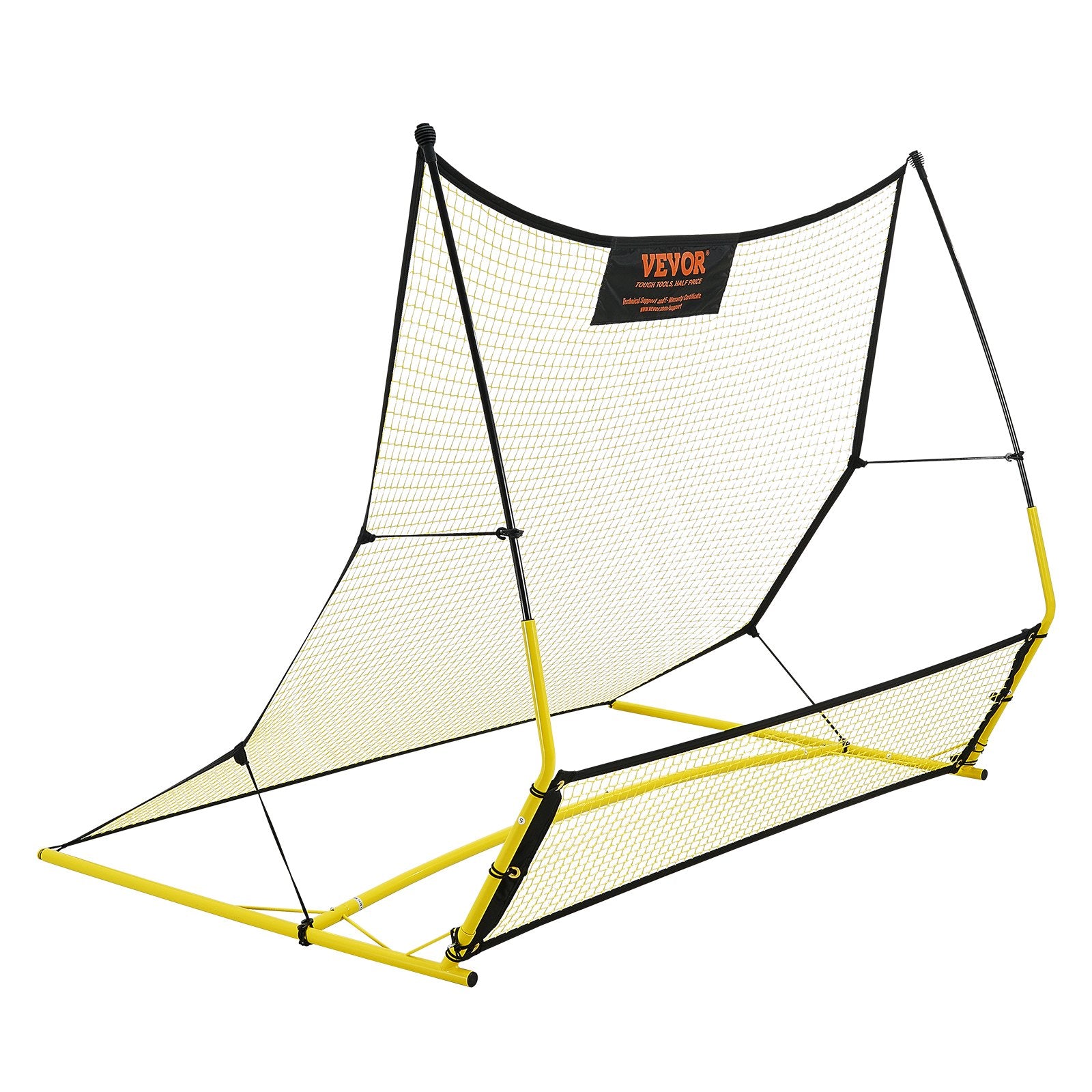 Soccer Trainer, 2-IN-1 Portable Soccer Rebounder Net, Iron Soccer Practice Equipment, Sports Football Rebounder Wall with Portable Bag, Perfect for Team Solo Training, Passing, Volley Unique