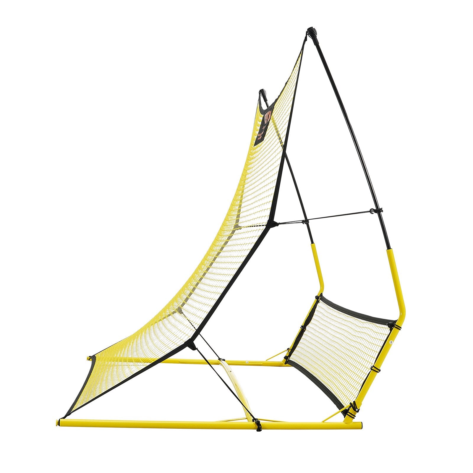 Soccer Trainer, 2-IN-1 Portable Soccer Rebounder Net, Iron Soccer Practice Equipment, Sports Football Rebounder Wall with Portable Bag, Perfect for Team Solo Training, Passing, Volley Unique