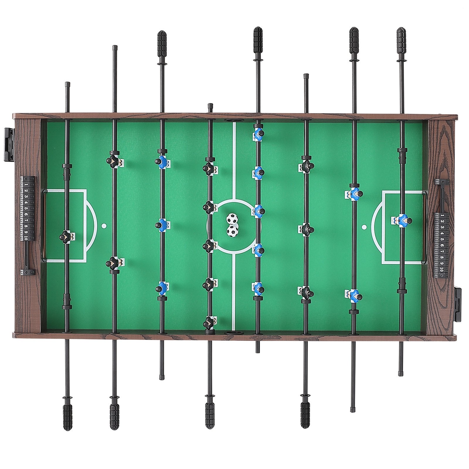 Foosball Table, 48 inch Standard Size Foosball Table, Indoor Full Size Foosball Table for Home, Family, and Game Room, Soccer with Foosball Table Set, Includes 2 Balls and 2 Cup Holders Unique